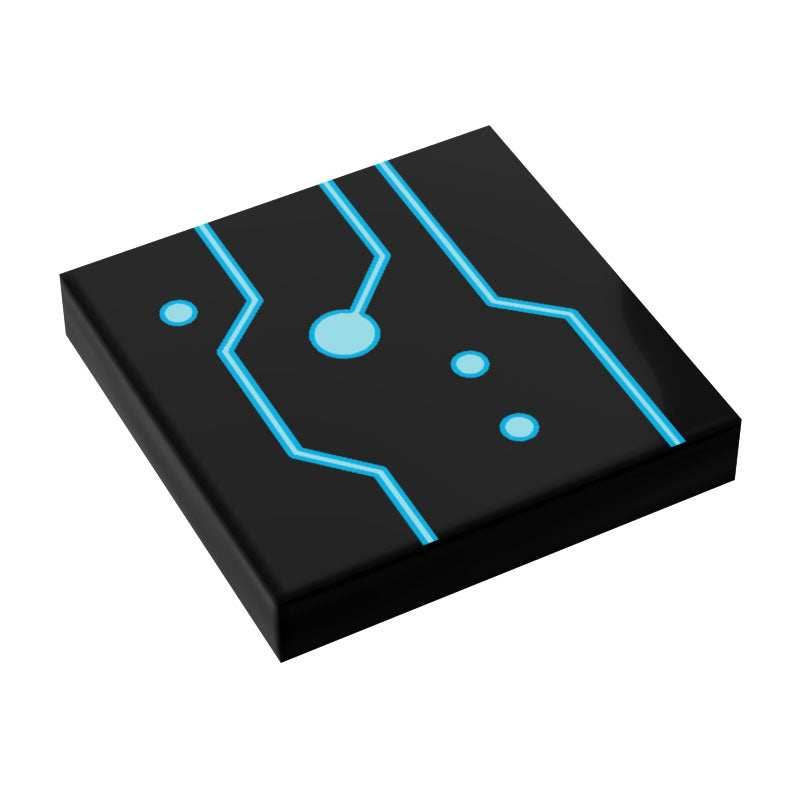 BLOK Lightcyle Tech Grid Flooring / Wallpaper 2x2 Tile - B3 Customs -