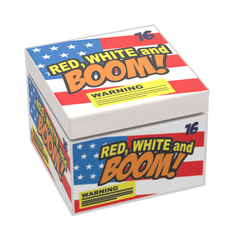 B3 Customs® Red, White and Boom Minifig Fireworks, 4th of July -