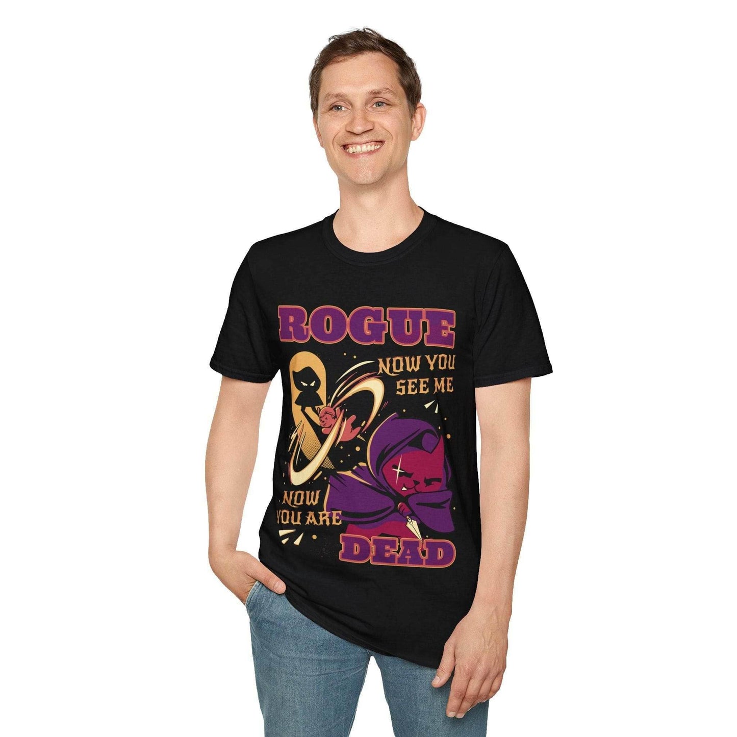 Cute Rogue DnD T-Shirt - Navy / S