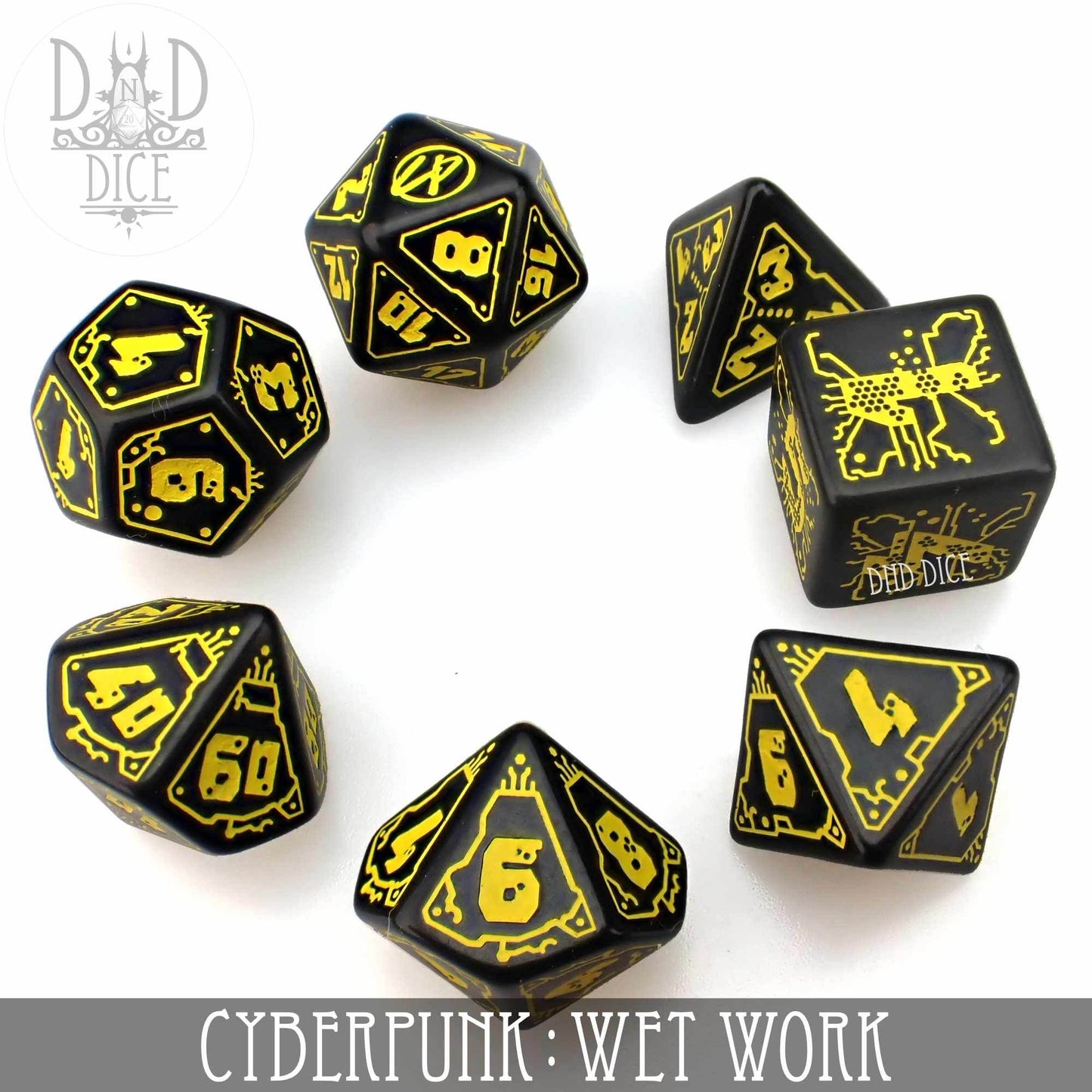 Cyberpunk Wet Work Dice Set -