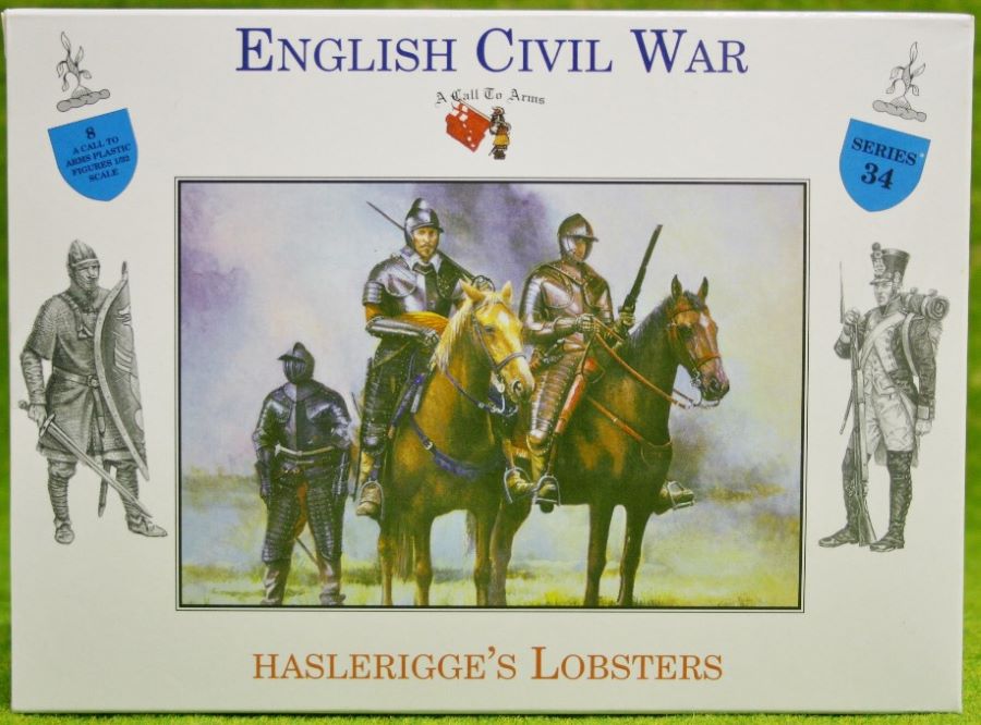 A Call To Arms 34 1/32 English Civil War: Haslerigges Lobsters Cavalry (4 Mtd)