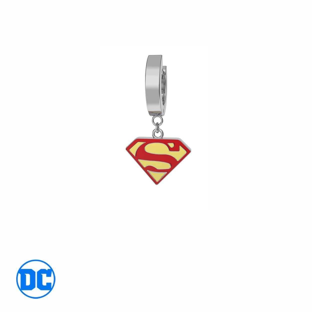 DC Comics™ Superman Earring - Chrome / Single