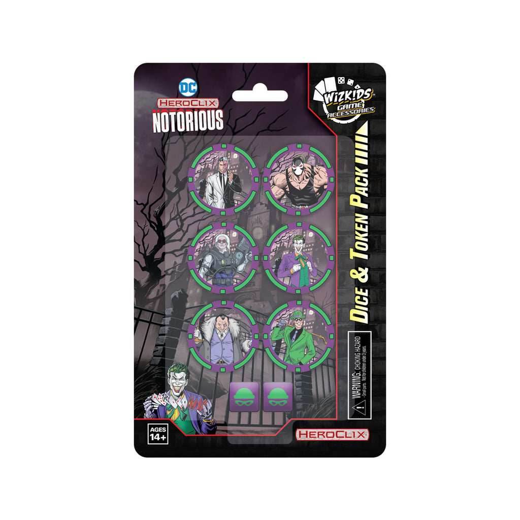 HeroClix: DC Notorious Dice & Token Pack -
