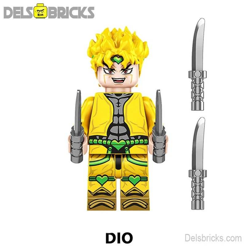 Dio Jojo's Bizarre Adventure Anime Lego Minifigures custom toys -