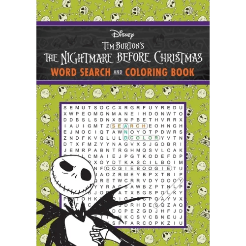 Disney Tim Burton's the Nightmare Before Christmas Word Search and Coloring Book - Paperback -