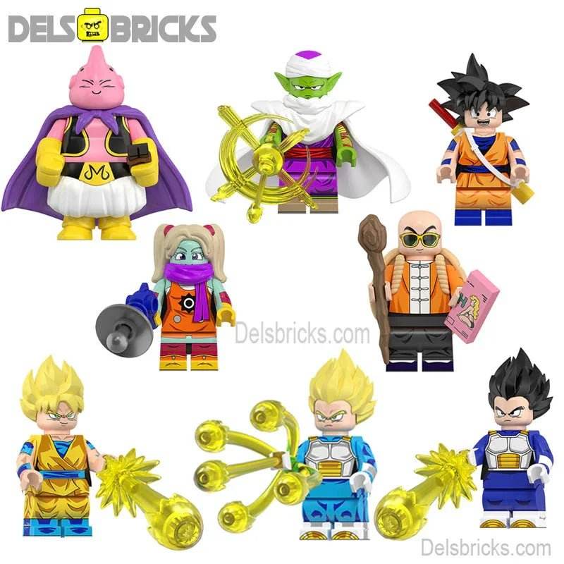 Dragon Ball Z Super set of 8 Lego Minifigures Custom Anime Toys 1 -