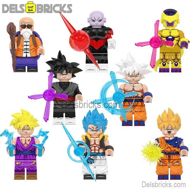 Dragon Ball Z set of 8 Lego Minifigures Custom Anime Toys -