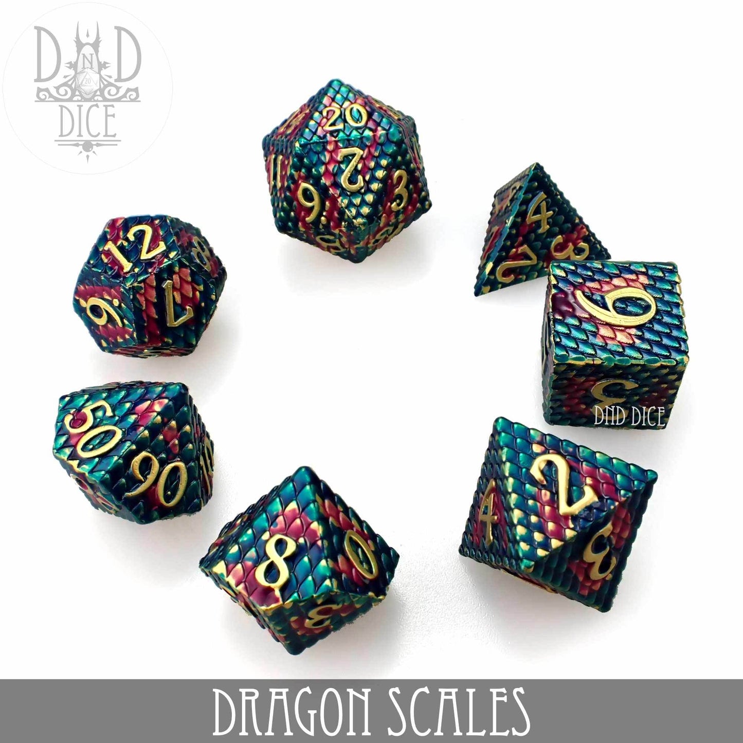 Dragon Scales Metal Dice Set -