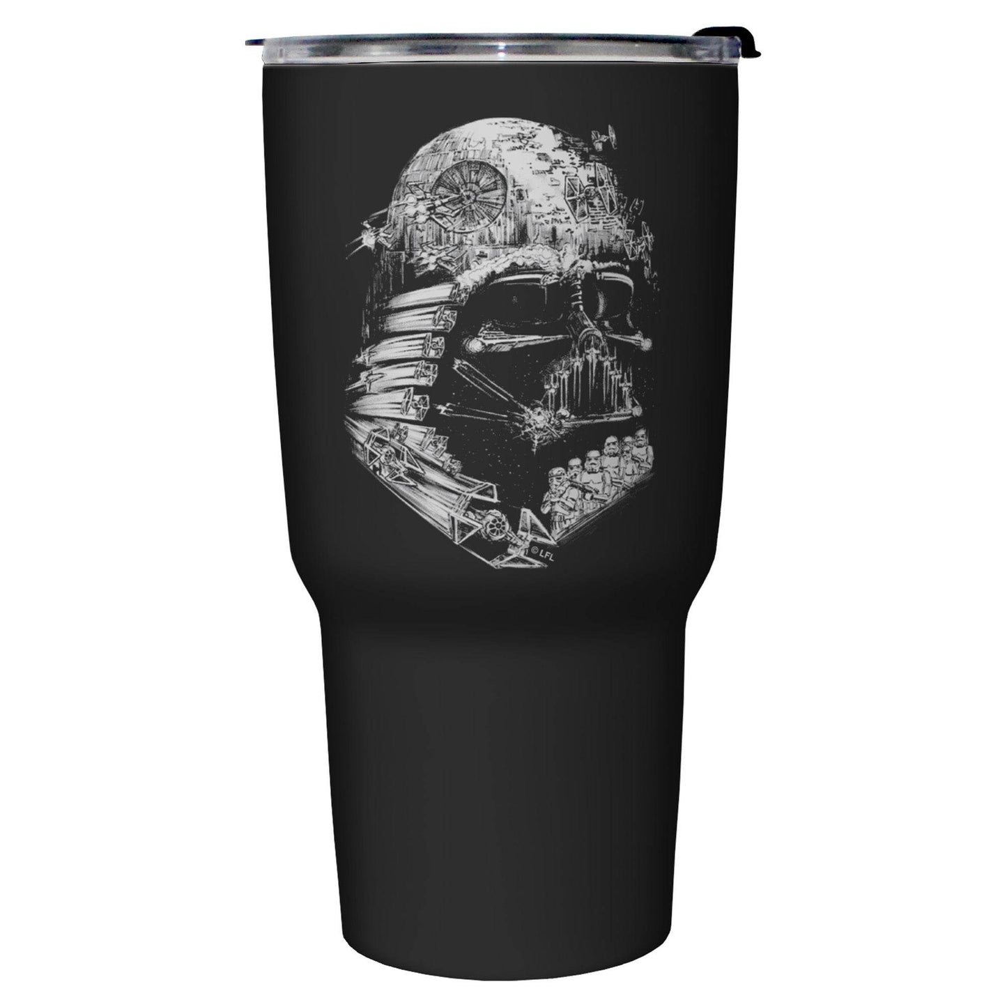Drinkware Star Wars Empire Head 27oz Stainless Steel Bottle - BLACK / OSFA