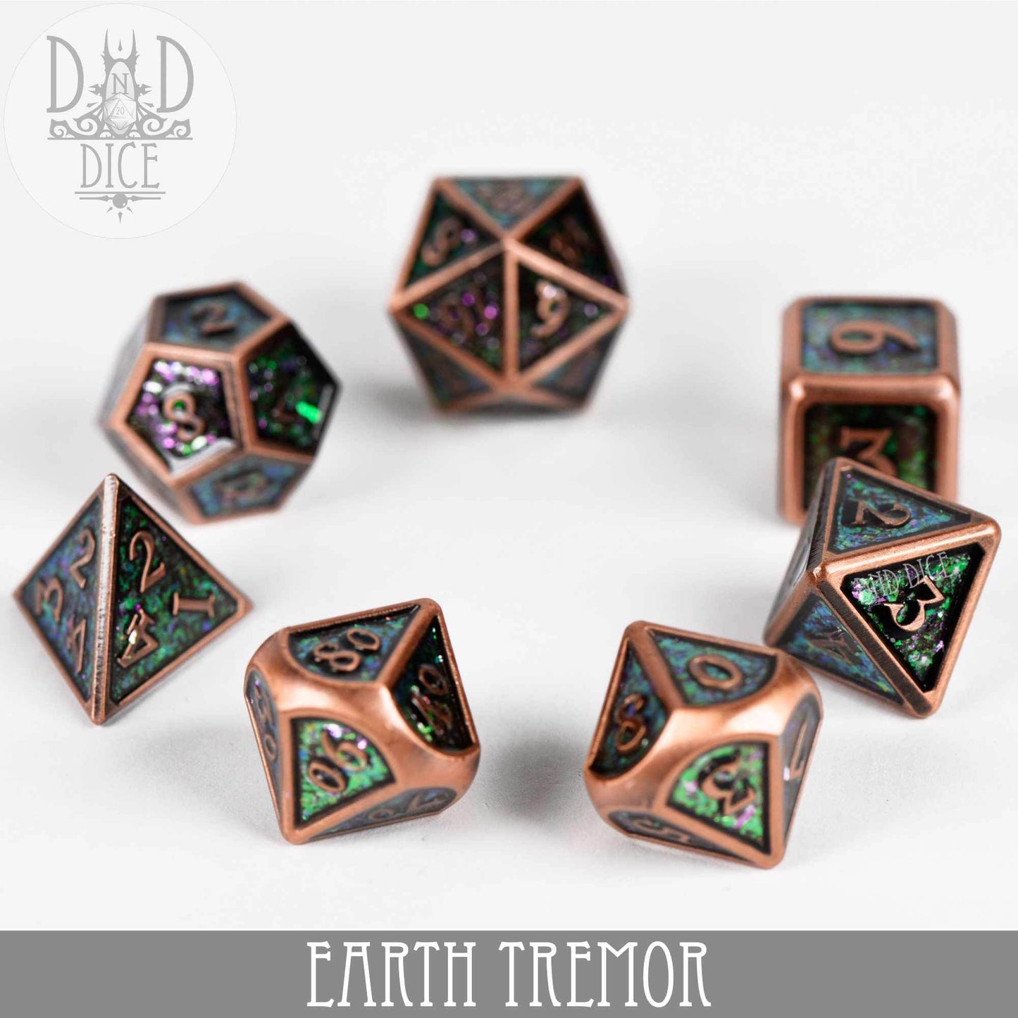 Earth Tremor Metal Dice Set -