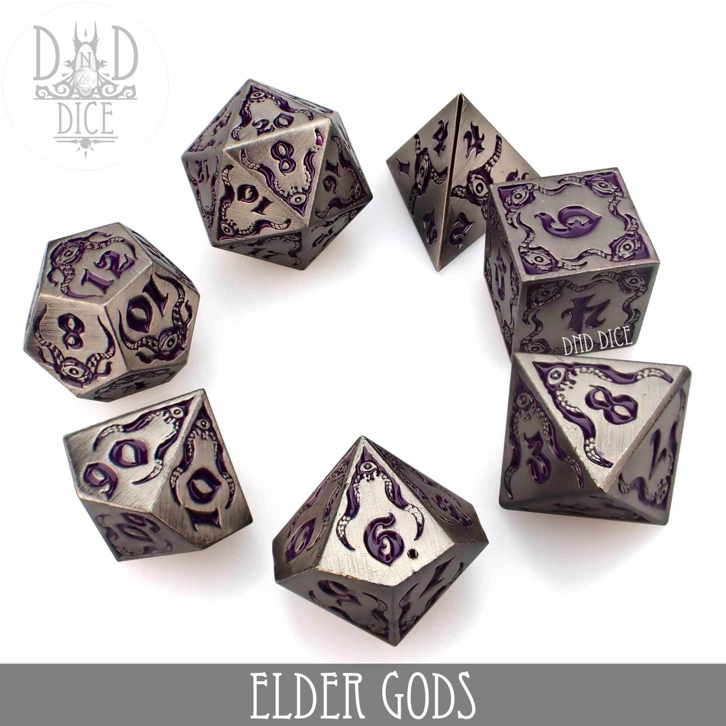 Elder Gods Metal Dice Set -