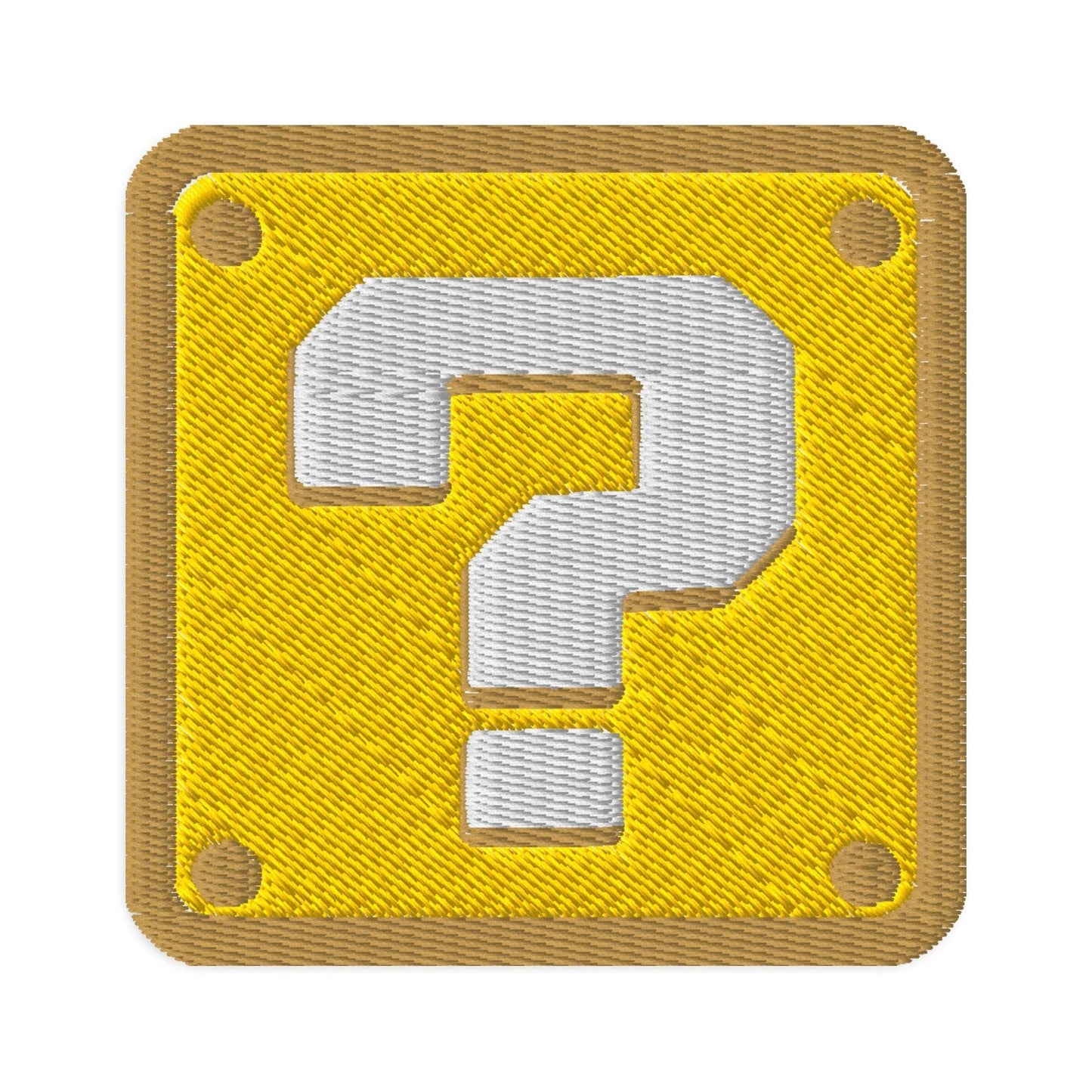 Mario Question Mark Embroidered Iron-on Patches -
