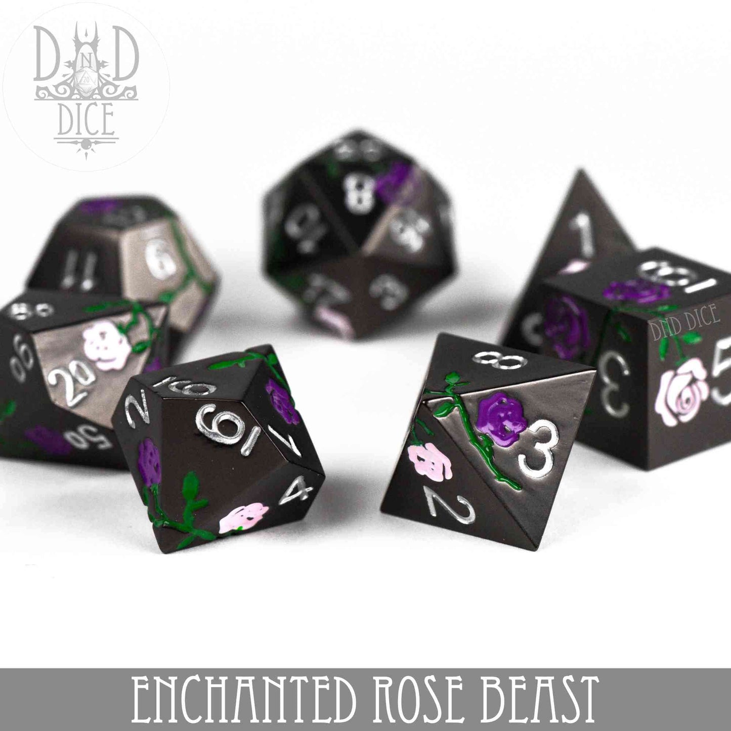 Enchanted Rose: Beast - Metal Dice Set -
