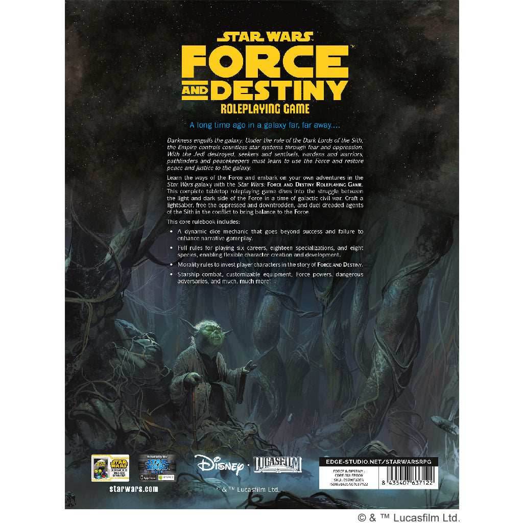 Star Wars: Force and Destiny - Core Rulebook -
