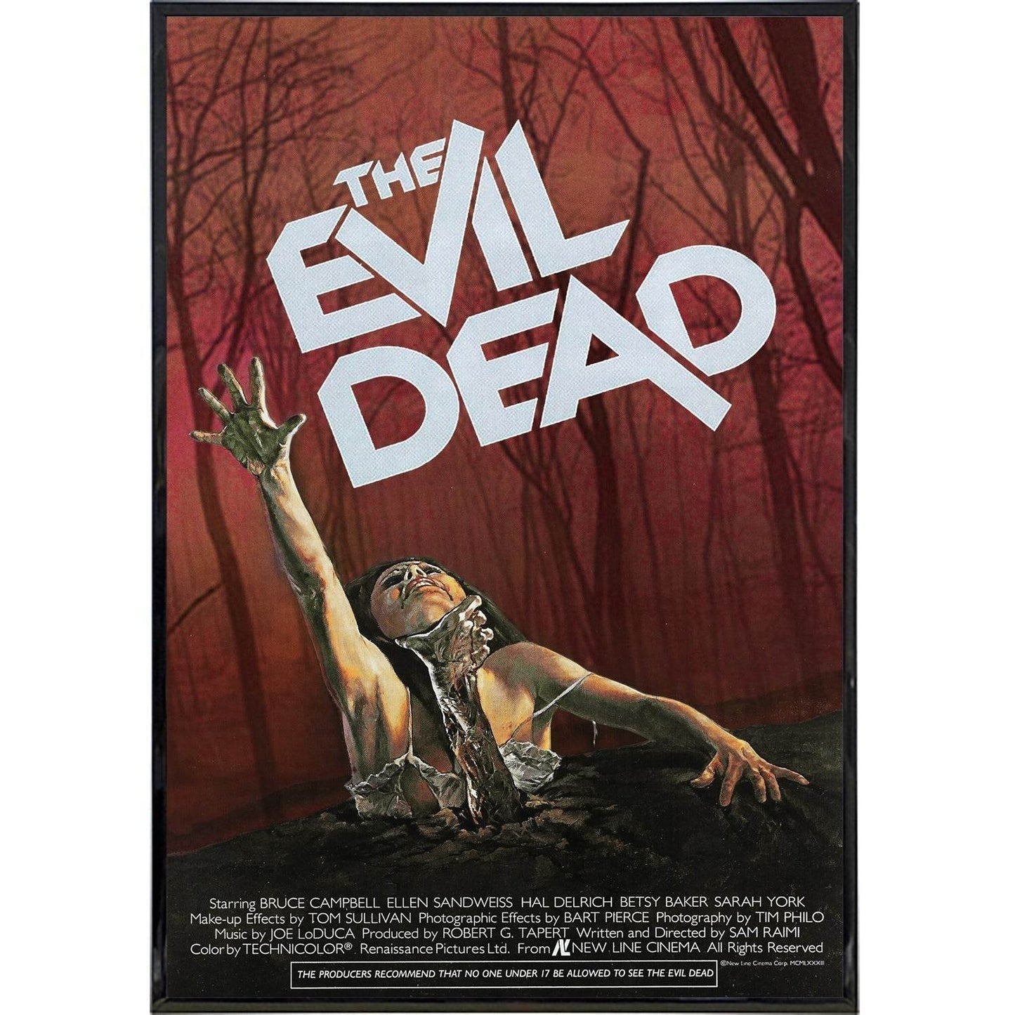 Evil Dead Film Poster Print - Print Only
