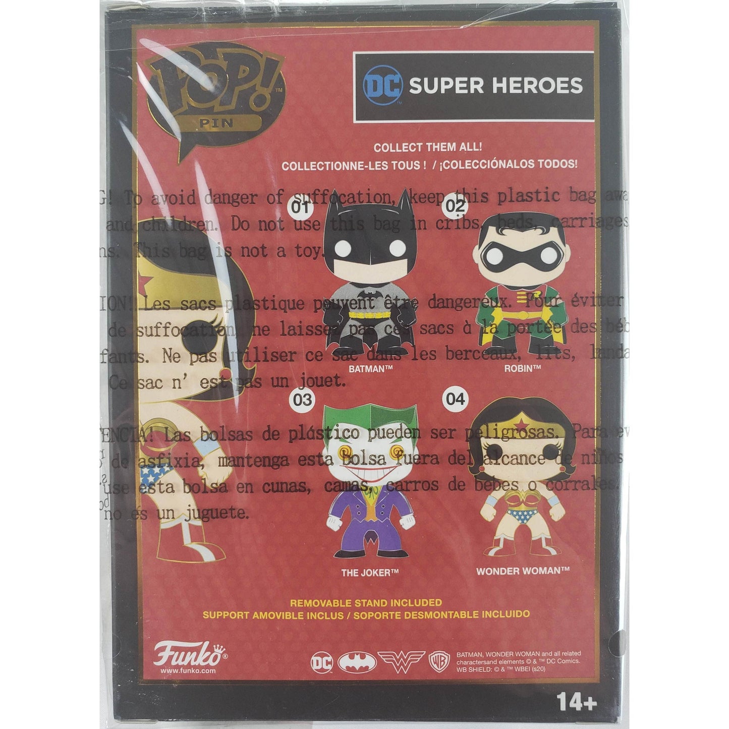 Funko Pop! Pin - DC Super Heroes Wonder Woman #04 Enamel Pin -