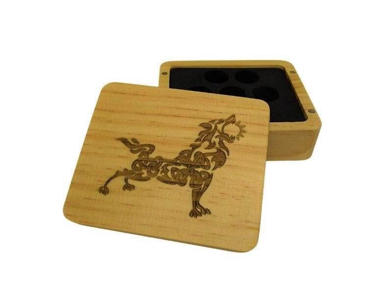 Fenrir Wooden Dice Case - Acacia Wood