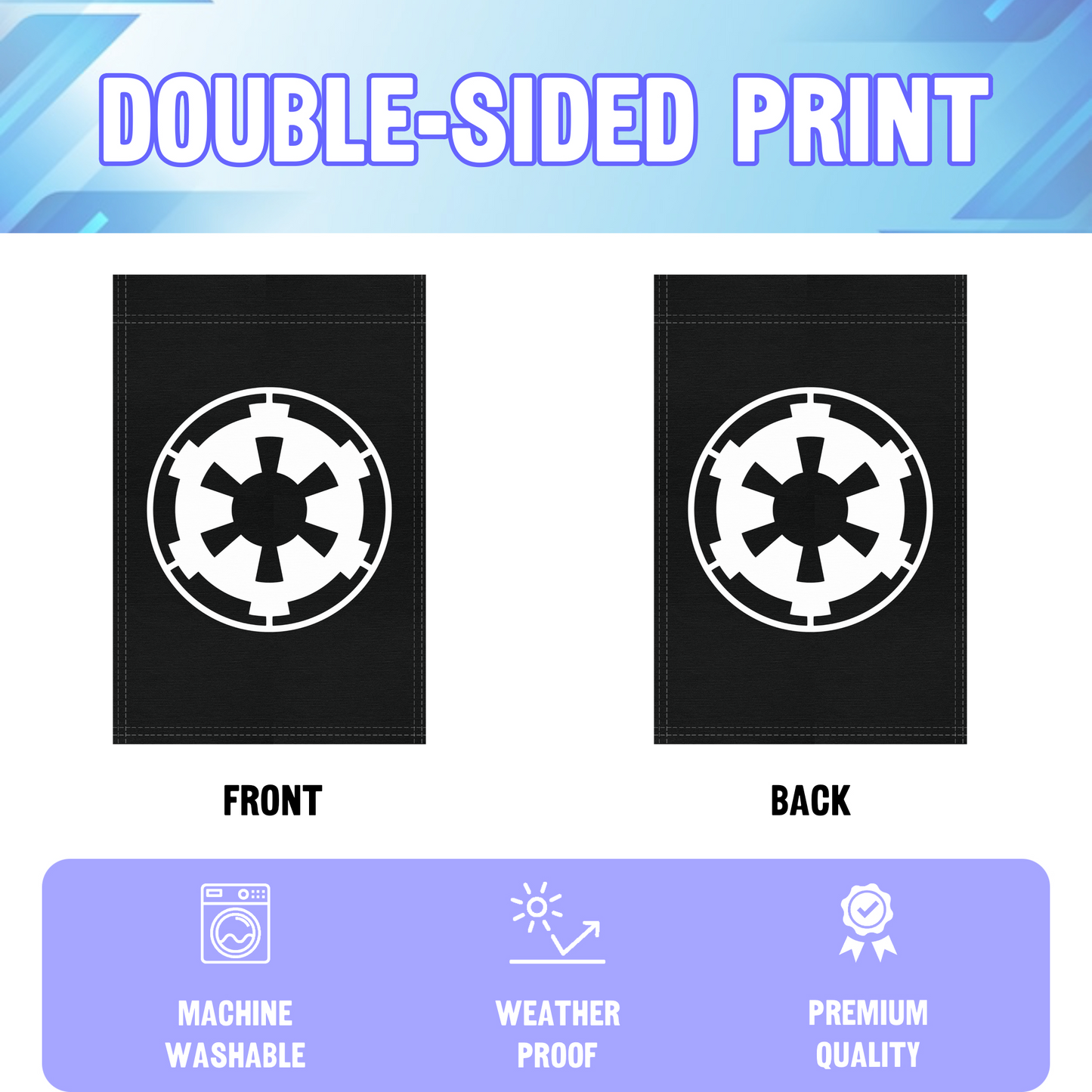 Star Wars Galactic Empire (Black) Garden Flag