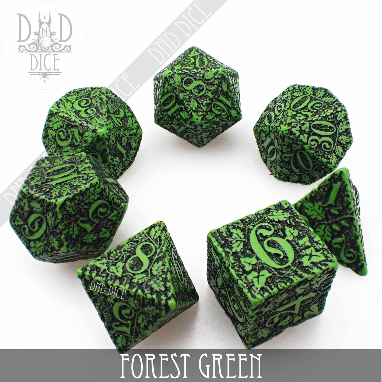 Forest Jungle Green Dice Set -