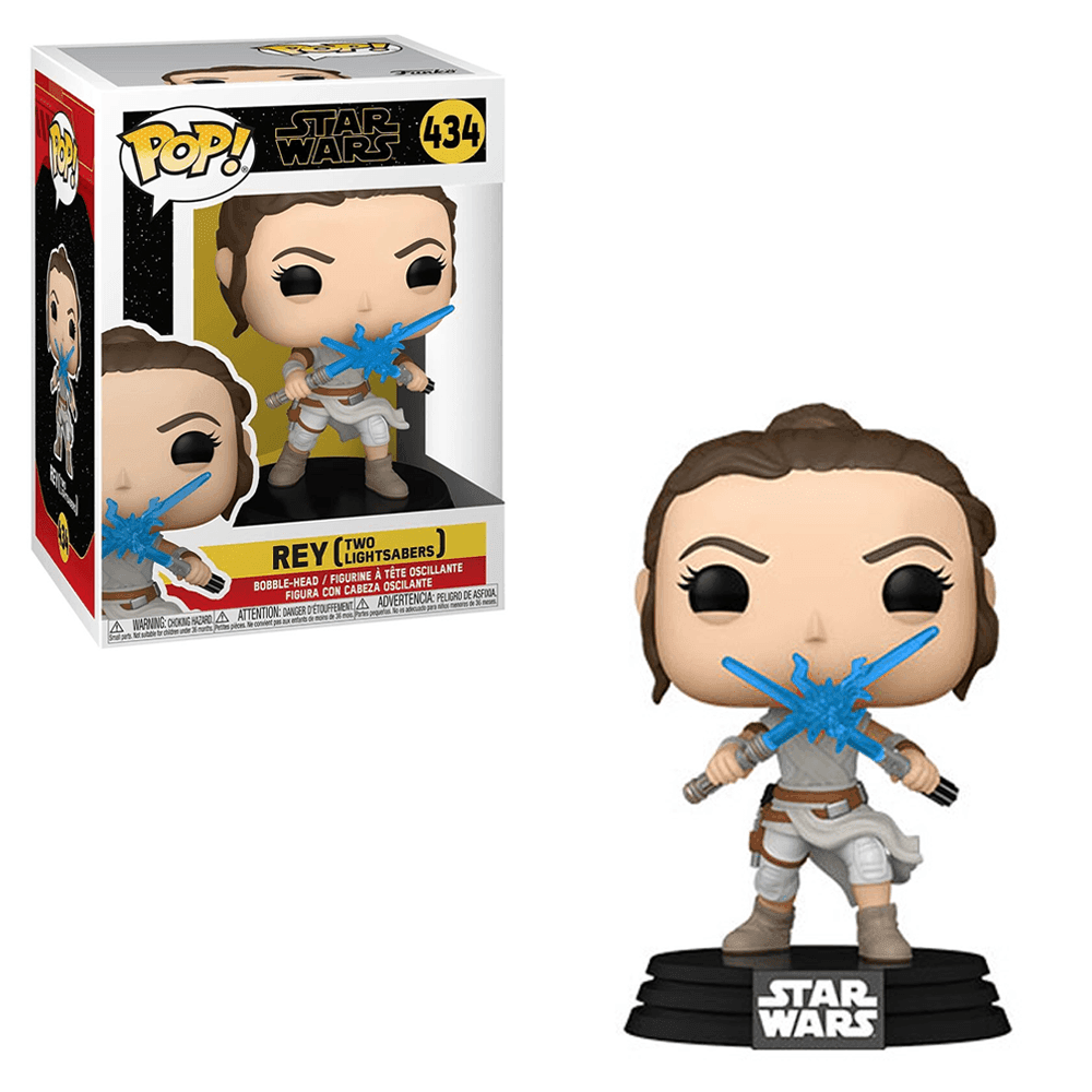 Funko POP! Star Wars: Rise of Skywalker - Rey with 2 Light Sabers Vinyl Figure #434 -