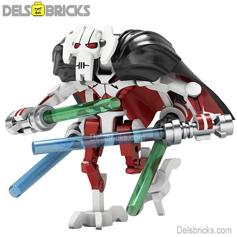 General Grievous (White) Lego Minifigures Custom Toys NEW 3 -