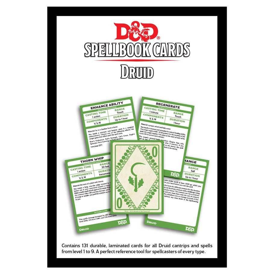 D&D Spellbook Cards: Druid Deck -