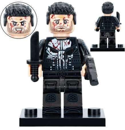 Skull-Wearing Vigilante Custom Minifig -