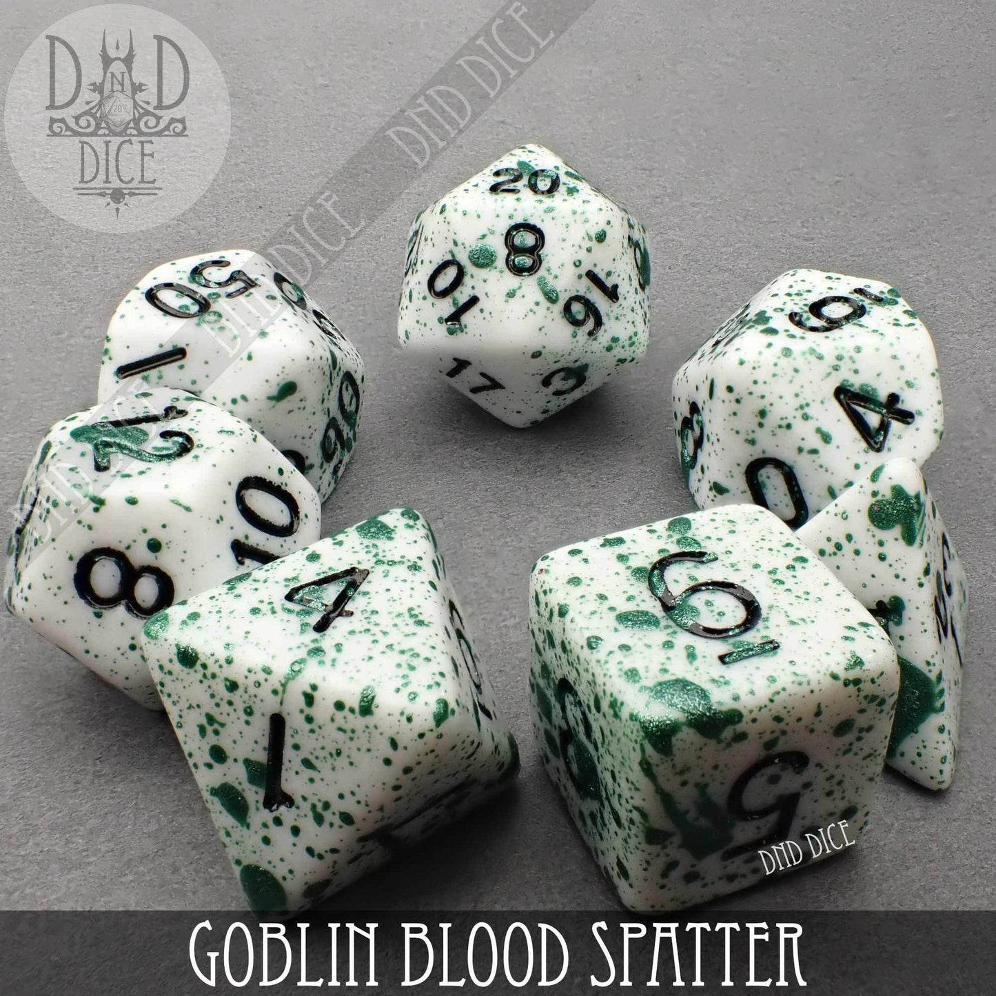 Goblin Blood Spatter Dice Set -