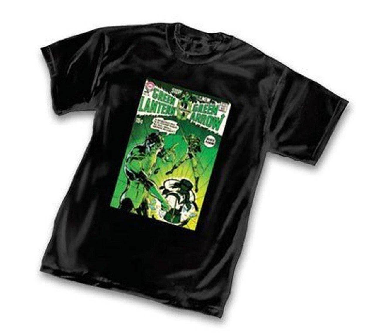Green Lantern vs Green Arrow Comic Strip T-shirt - S