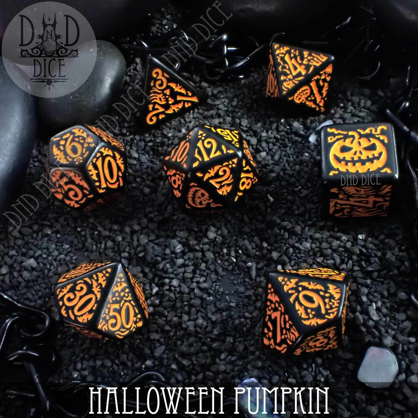 Halloween Pumpkin Dice Set -