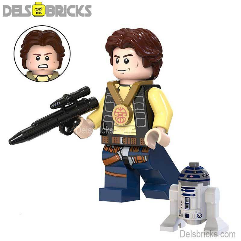 Han Solo with R2D2 - from A New Hope| Lego Star wars Minifigures -