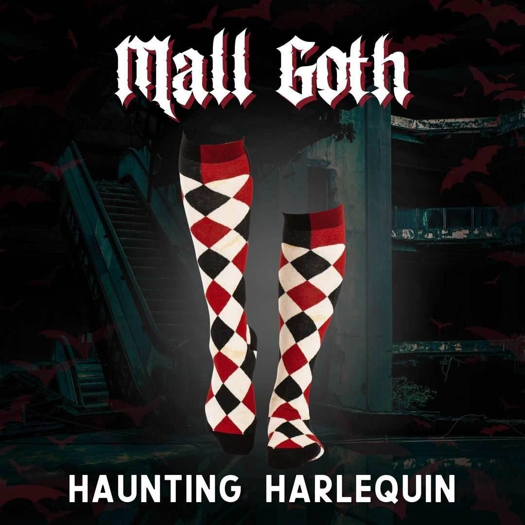 Haunting Harlequin Knee High Socks -