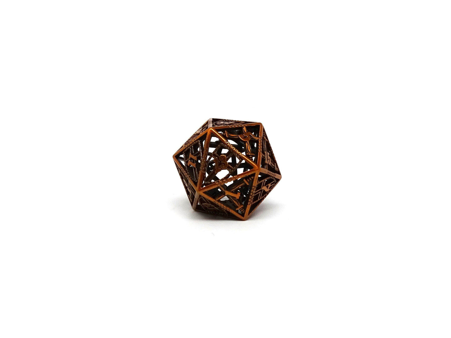 Hollow Dice of Divine Retribution - Legendary Gold D20 -