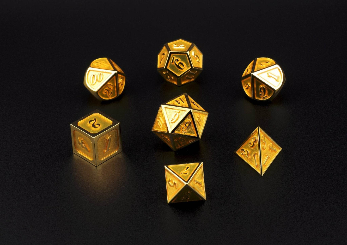 Honeyed Goldburst Dice Set -