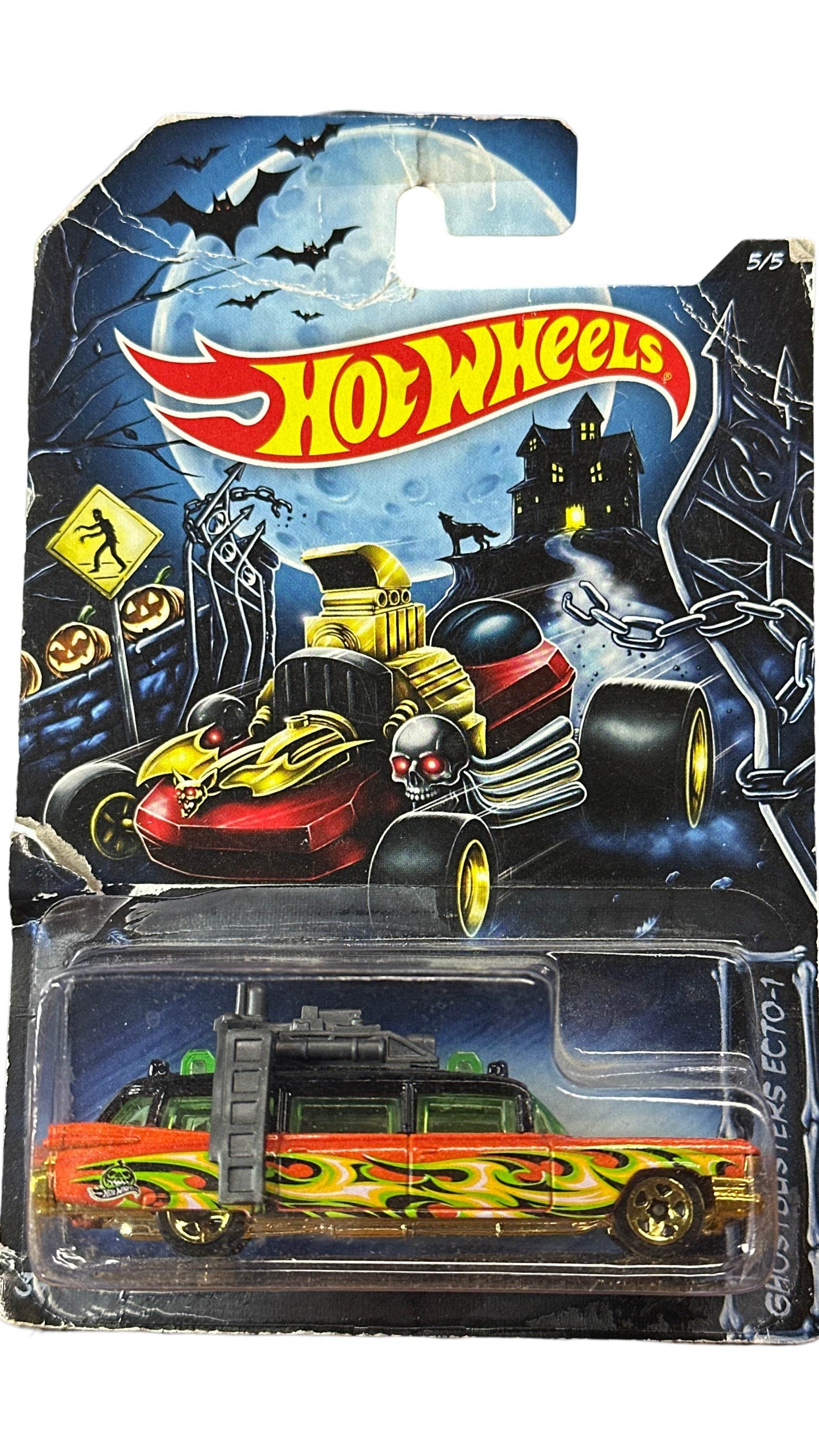 Hot Wheels 2014 Halloween Exclusive Ghostbusters Ecto-1 5/5 -
