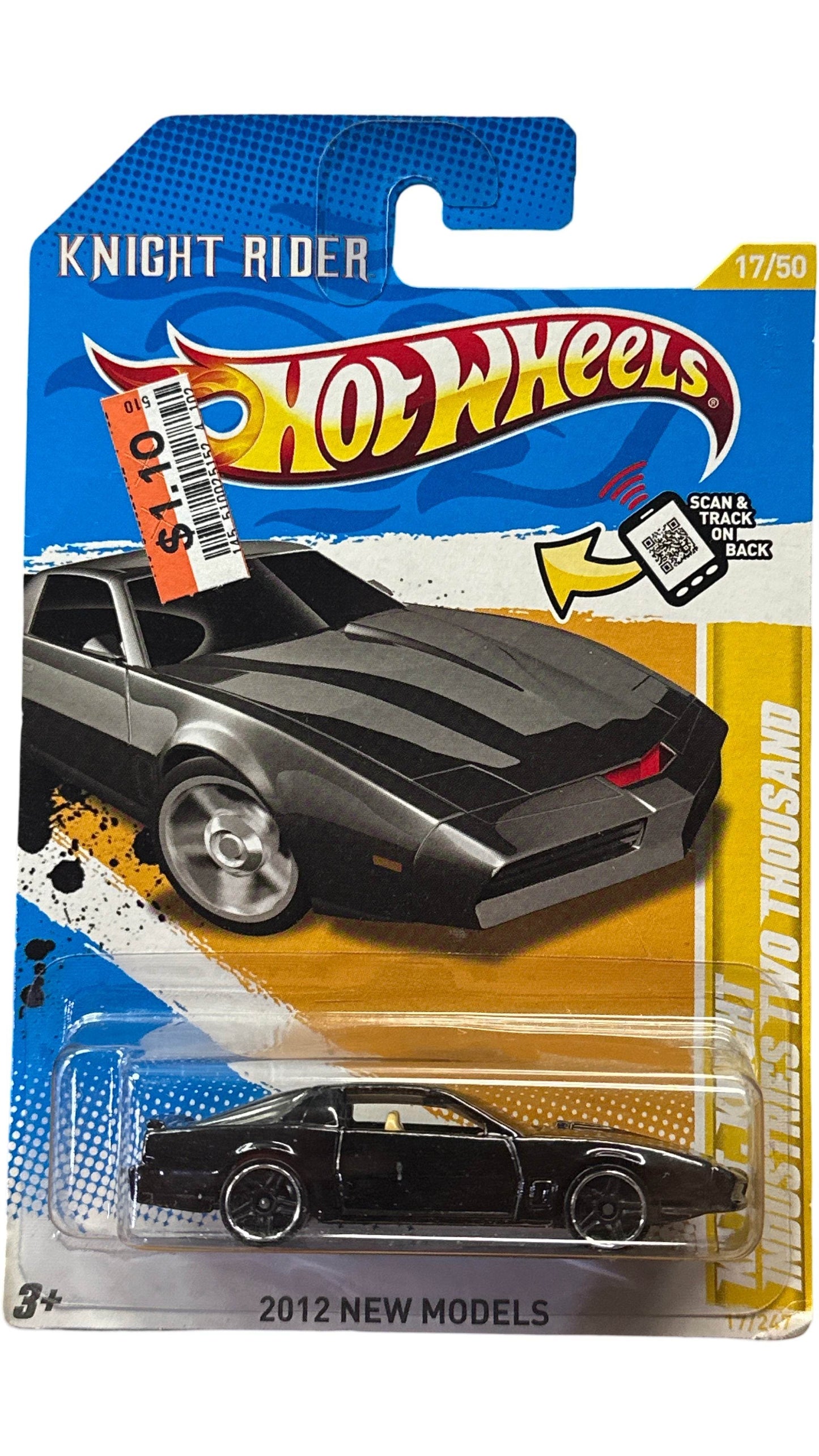 Hot Wheels K.I.T.T. Knight Industries Two Thousand 2012 Model 17/50 -
