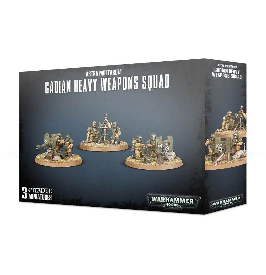 Warhammer 40k Astra Militarum Cadian Heavy Weapon Squad -