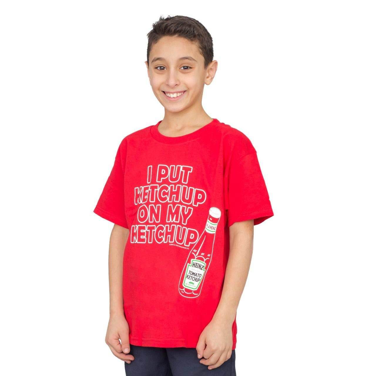 I Put Ketchup on My Ketchup Youth T-shirt - YS / Black