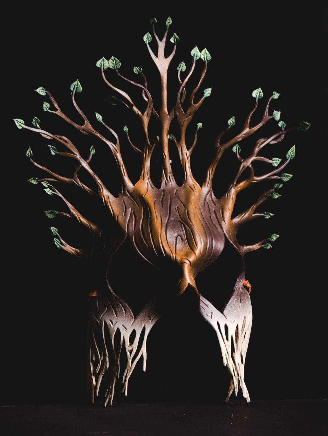 Summer - Handmade Genuine Leather Mask -