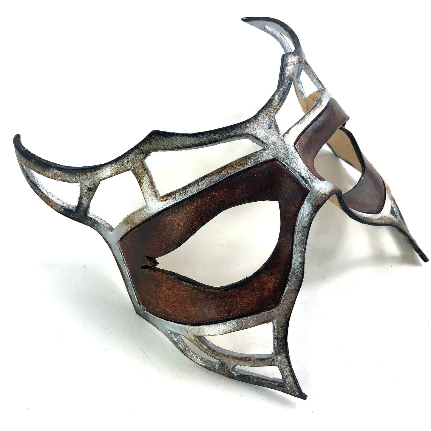 Handcrafted Genuine Leather Royal Warrior Mask -