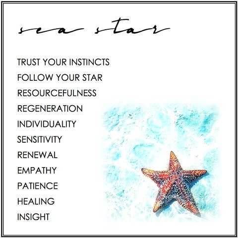 Satin Starfish Earrings -