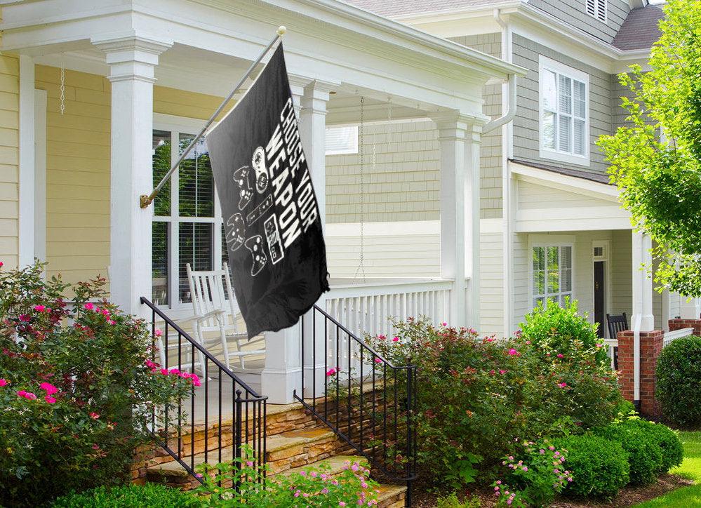 Choose Your Weapon Flag (Black)
