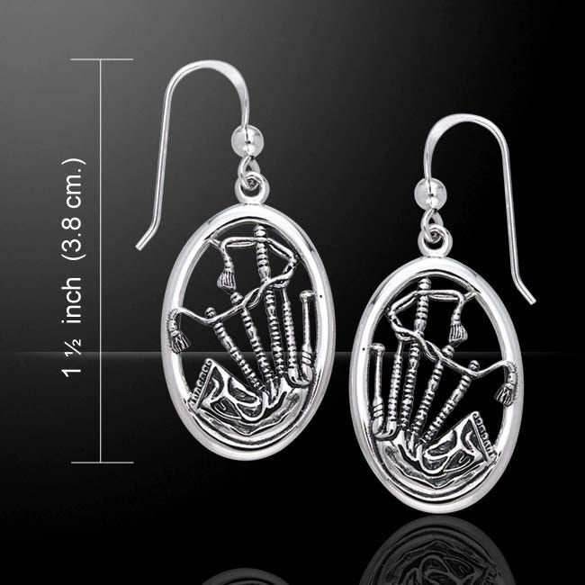 Celtic Bagpipes Earrings -