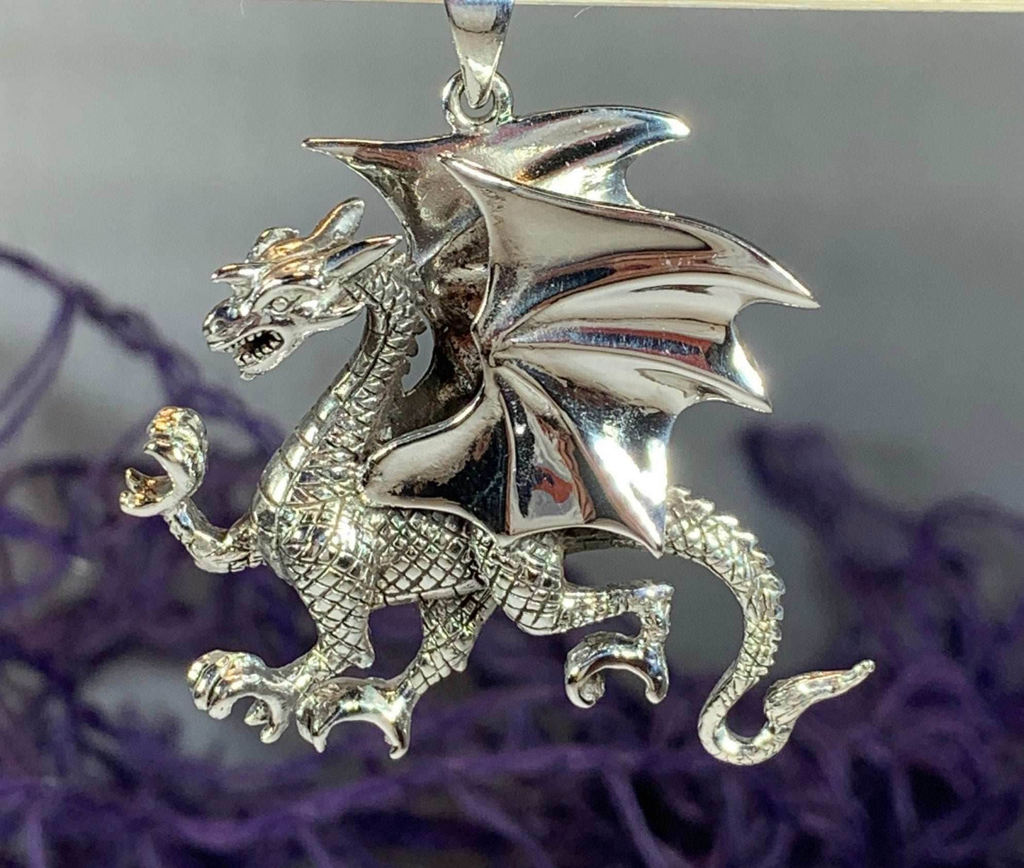 Gothic Dragon Necklace - 18