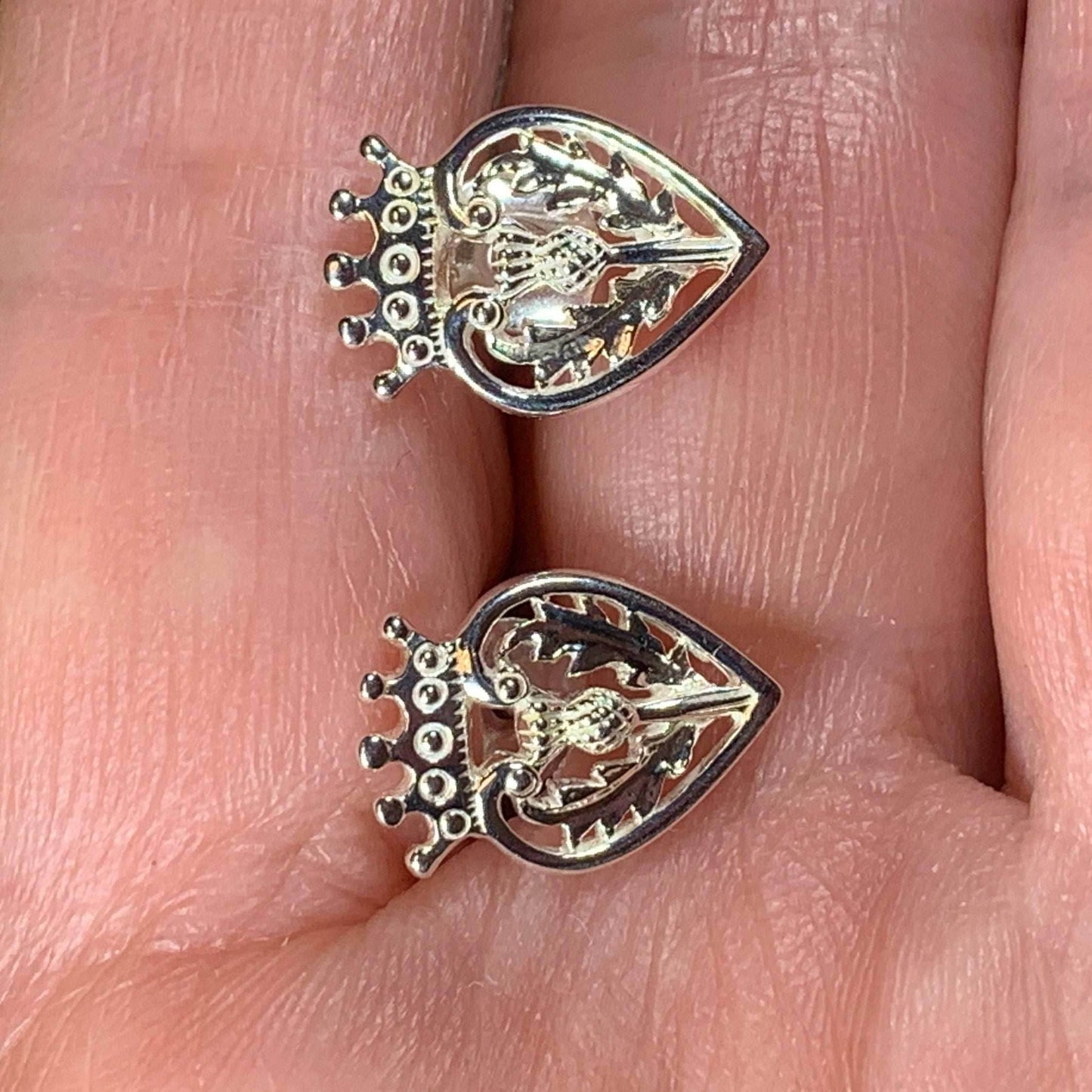 Regal Thistle Luckenbooth Earrings -