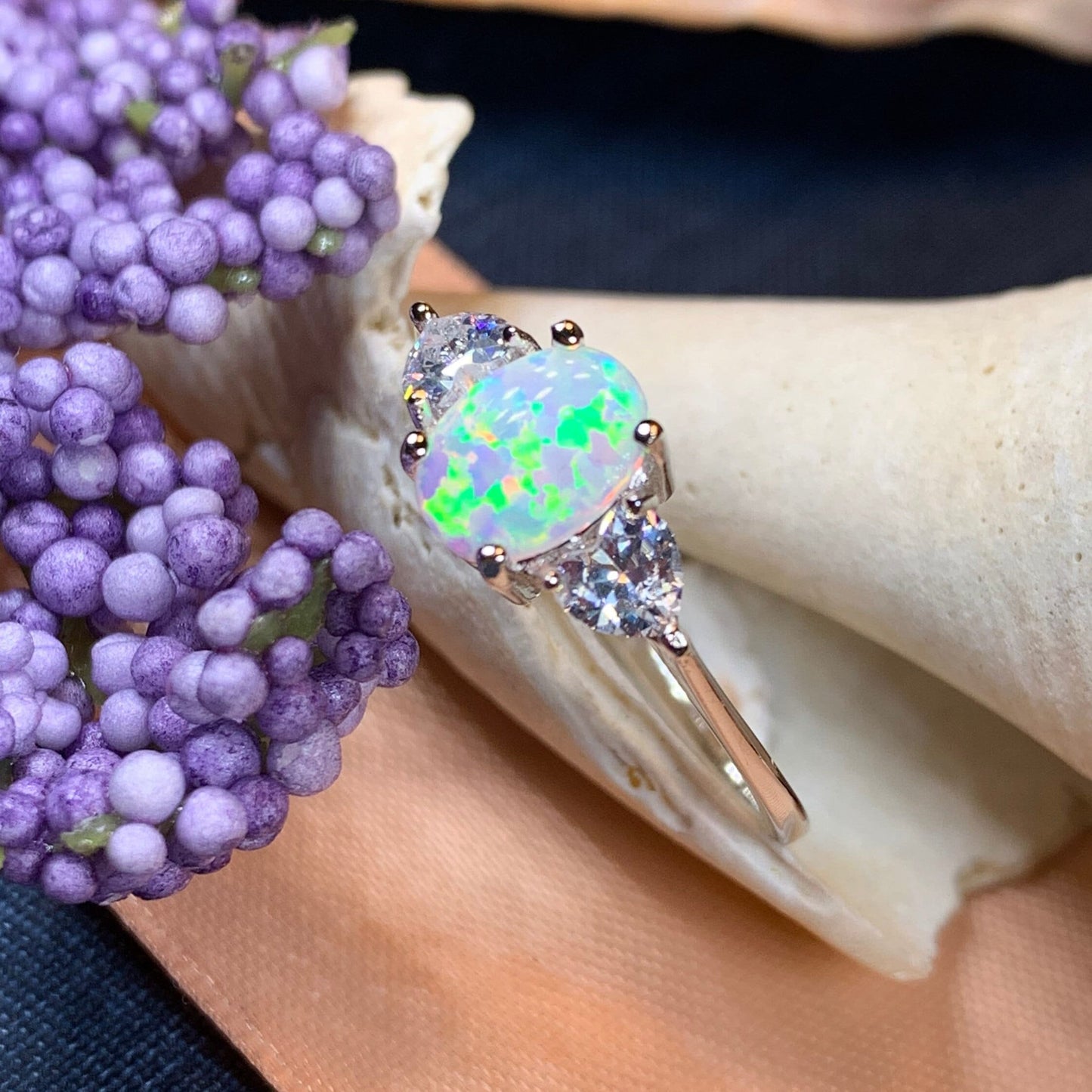 Enya Opal Celtic Ring