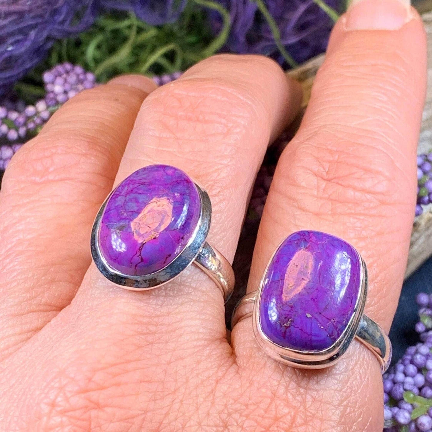 Celtic Purple Mystic Ring - Rectangle 8