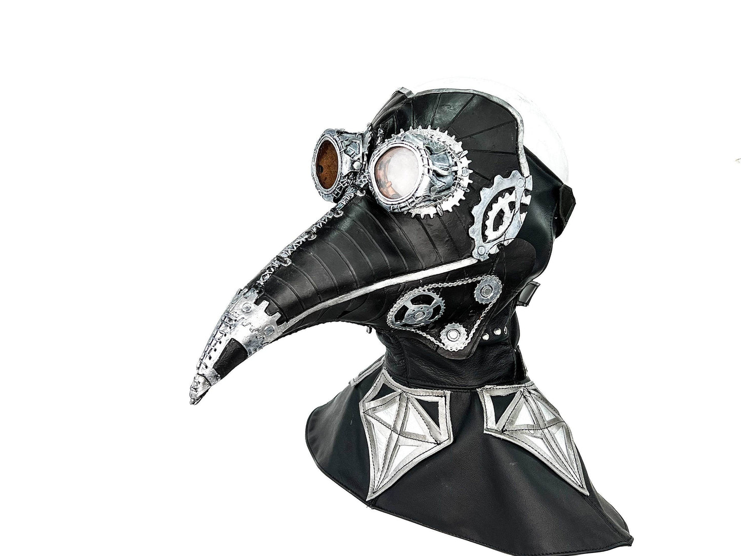 The Plague - Genuine Leather Mask - With Hat