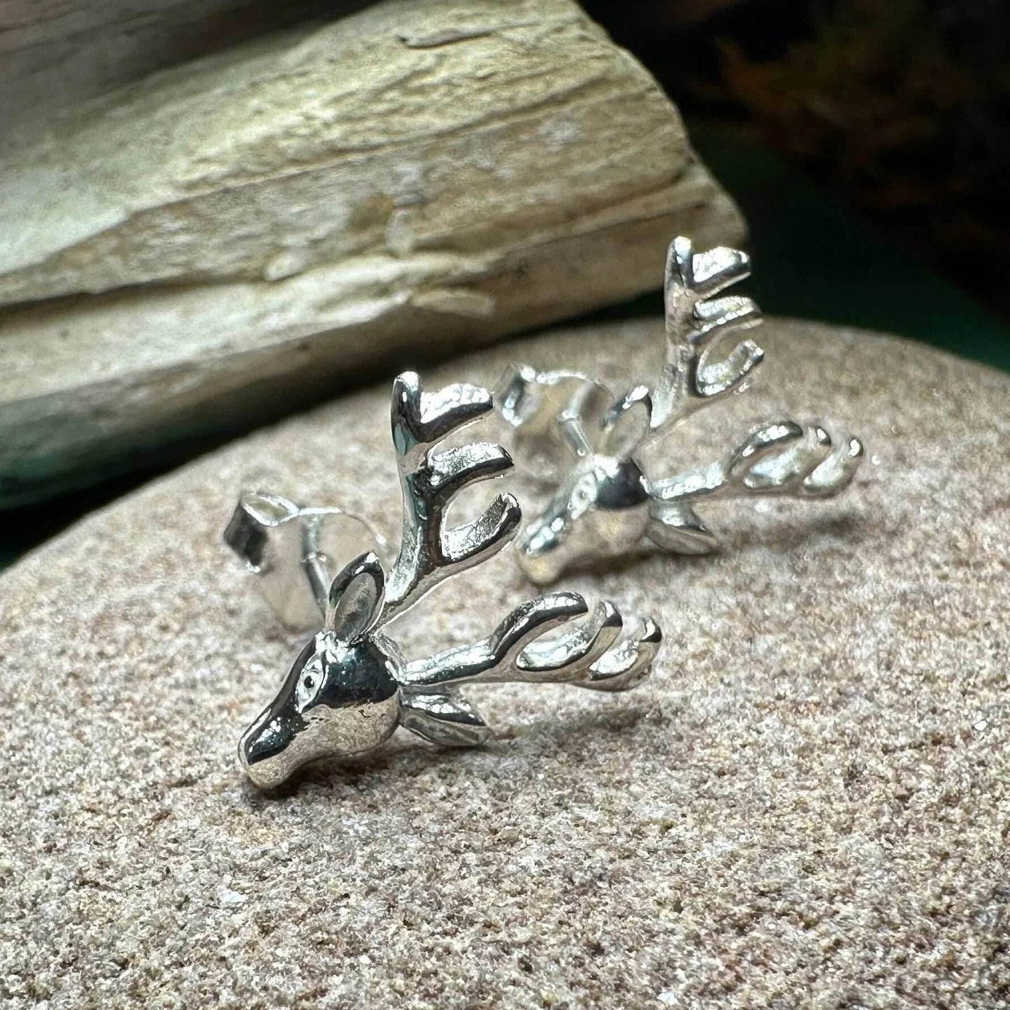 Stag Stud Earrings -
