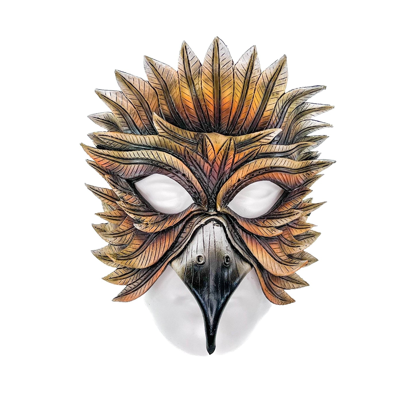 Hawk Handmade Genuine Leather Mask -